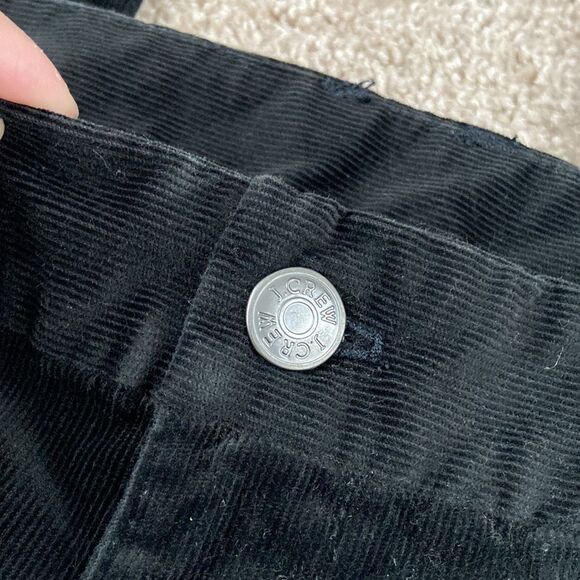J.Crew Cotton Blend Corduroy Black Straight Leg Jeans size 2 - Picture 2 of 8